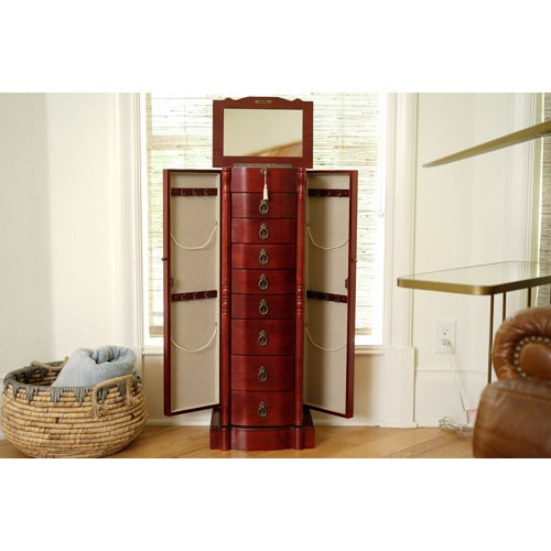 Astoria Grand Kennell 14'' Wide Freestanding Jewelry Armoire & Reviews